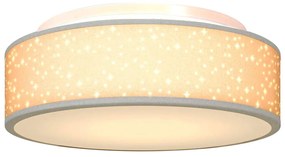 Luzes de Teto com Abajur Estelar Cinza Ø 38 cm Tecido E27