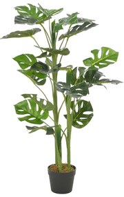 280182 vidaXL Planta costela-de-adão artificial com vaso 100 cm verde