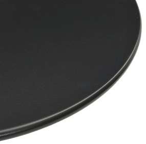 Mesa de jardim redonda Ø50x72 cm aço preto