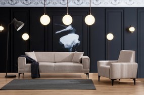 Sofá-cama 3 Lugares Horizon – Castanho Claro – 230x95x77 cm