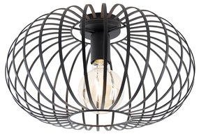 LED Candeeiro de teto inteligente preto 39 cm com Wi-Fi G95 - Johanna Design