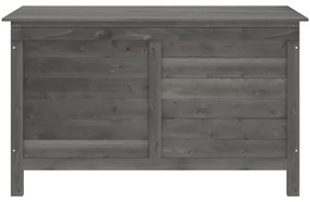 Caixa arrumação p/ jardim 99x49,5x58,5cm abeto maciço antracite