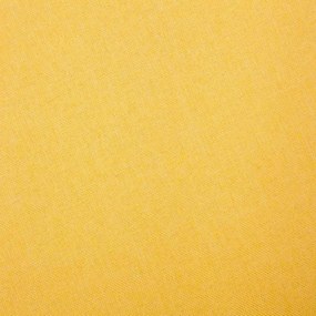 Sofá de 3 lugares em tecido amarelo