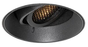 Foco embutido moderno preto GU10 redondo sem moldura - Oneon Honey