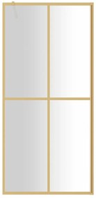 Divisória de chuveiro 80x195 cm vidro transparente ESG dourado