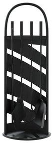 Conjunto de ferramentas para lareira 5 pcs 23x15x66 cm aço