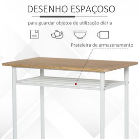 Conjunto de Mesa e 2 Bancos de Bar Tarty - Design Contemporâneo