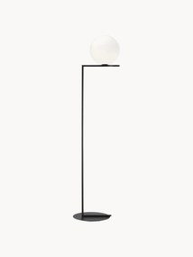 Candeeiro de pé de vidro artesanal regulável IC Lights