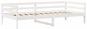 Sofá-cama com gavetas 90x200 cm madeira de pinho maciça