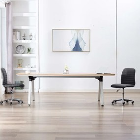 vidaXL Cadeiras de jantar 2 pcs tecido cinzento-escuro