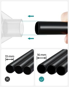 Guarda Roupa com prateleiras, muito espaço 45 x 127 x 176 cm preto