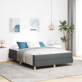 vidaXL Cama Box Taupe, Marrom 140 x 190 cm