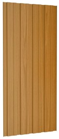 Painéis de telhado 12 pcs 100x45 cm aço galvanizado natural