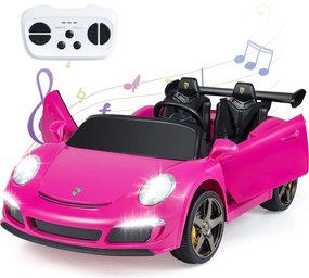 Carro Elétrico para crianças Bateria de 24V, 4x4  com Controlo Remoto para Pais Luzes LED Buzina Música e Ligação Rosa