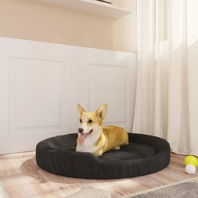 vidaXL Cama para cães 70x55x23 cm pelúcia preto