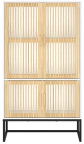 Aparador alto 70x35x125 cm derivados de madeira branco