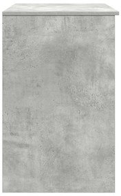 Secretária 86x49x76 cm derivados de madeira cinzento cimento