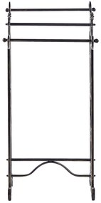 Toalheiro vertical preto 45 x 90 cm CHILLAN Beliani