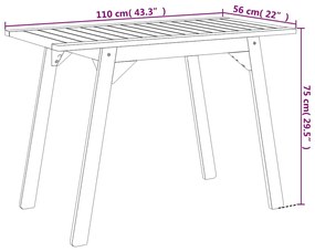 3 pcs conjunto de jantar para jardim madeira de acácia maciça