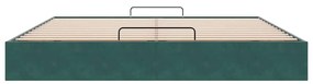 Estrutura de cama otomana sem colchão 180x200 cm verde escuro