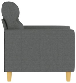 Poltrona 60 cm tecido cinzento-escuro