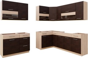 Conjunto de cozinha modular Mode Dark 130
