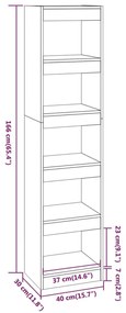 Estante/divisória 40x30x166 cm branco