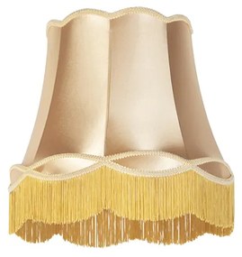 Abajur de Seda Dourado 45 cm - Granny Retro