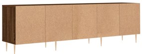 Móvel TV 150x30x44,5 cm derivados de madeira carvalho castanho