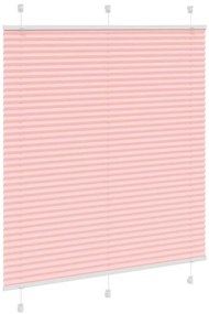 Rosa Plissada Cega 120x100 cm Largura Tecido 119,4cm Poliéster
