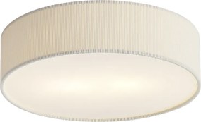 Plafon moderno branco com abajur de veludo 38cm 2-luzes - Luz