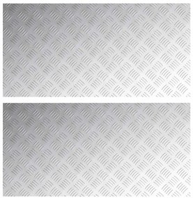 Placas de Alumínio Checker vidaXL 2 pcs Antiderrapante 100x50 cm