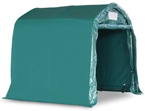 Tenda de garagem em PVC 2,4x2,4 m verde