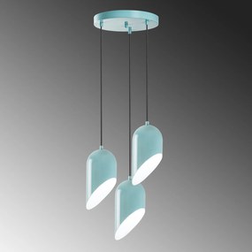 Chandelier Kesik – Turquesa – Diâmetro 40 cm