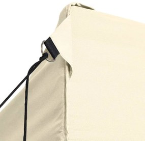 Tenda dobrável profissional festas 4 paredes 3x6m aço creme