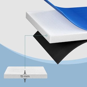 Cobertura para trampolim resistente aos raios UV de 305 cm azul