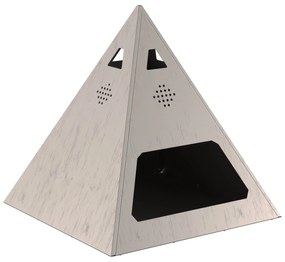 Fogueira Pyramid 50x50x51 cm Aço Envelhecido