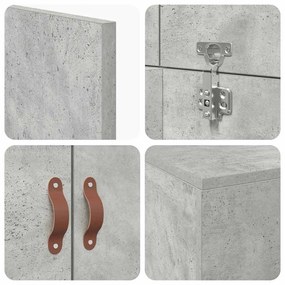 Cama de Armazenamento Cinza Concreto 90 x 190 cm