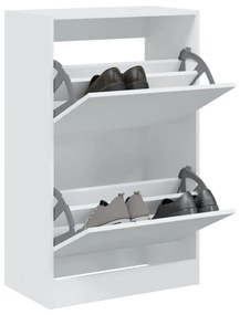 vidaXL Sapateira 60x34x63,5 cm derivados de madeira branco