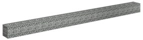 Canteiro elevado/cesto gabião 450x30x30 cm aço galvanizado