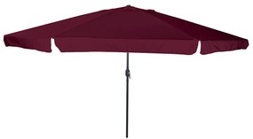 vidaXL Guarda-sol de Jardim Vermelho Bordeaux 395 x 395 x 245 cm