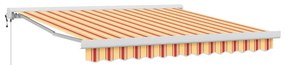 Toldo Retrátil Automático Amarelo e Laranja 300x250 cm