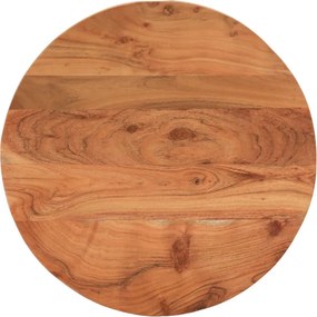 vidaXL Tampo de mesa redondo Ø60x3,8 cm madeira de acácia maciça