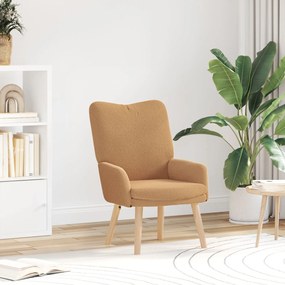 Poltrona Relaxante vidaXL Bege em Tecido Tipo Lã Curly
