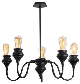 Candeeiro de Teto Alaaddin – Preto – 60 x 60 cm