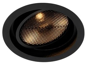 LED Foco embutido inteligente preto ajustável Incl. Wifi GU10 111mm - Coop 111 Honey