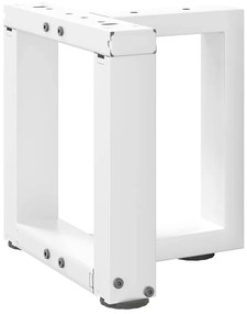 Pés para mesa de centro em forma de T, 2 peças, branco, 30x25x(30-31)