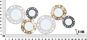 PAINEL DE PAREDE DE FERRO GLOTY -B- CM 104X4X45,5 MULTICOLOR