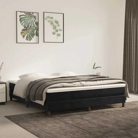vidaXL Colchão de molas ensacadas 160x220x20 cm veludo preto