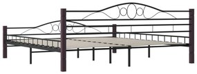 Estrutura de cama metal 180x200 cm preto